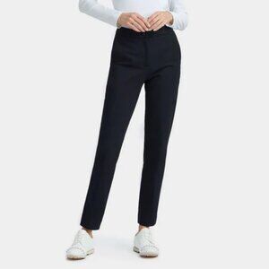 G/FORE Double Knit Cigarette Leg High Rise Stretch Trousers in Onyx